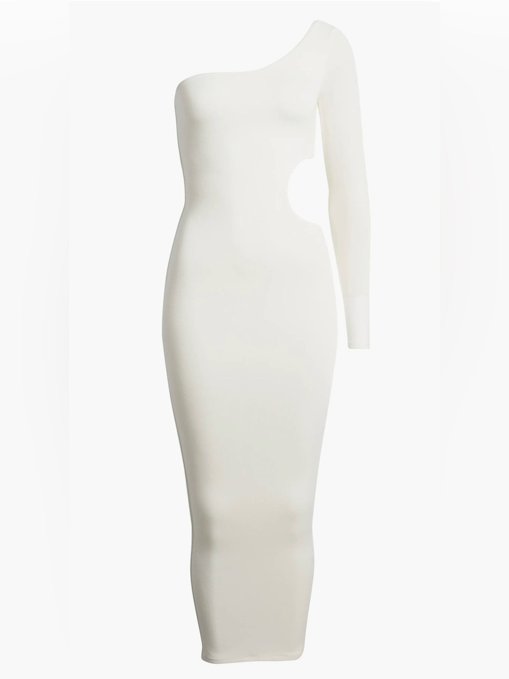Naked Wardrobe Long Sleeve One-Shoulder Cutout
Dress